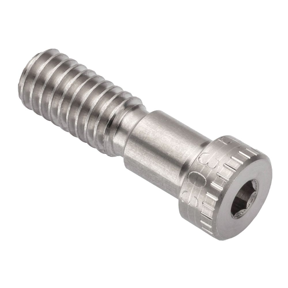 6 M6 X 1 X 8 Oversized And Extended Thread Shoulder Screw Knurled Hex Socket 18 8 Ss Usa Ampg 2941