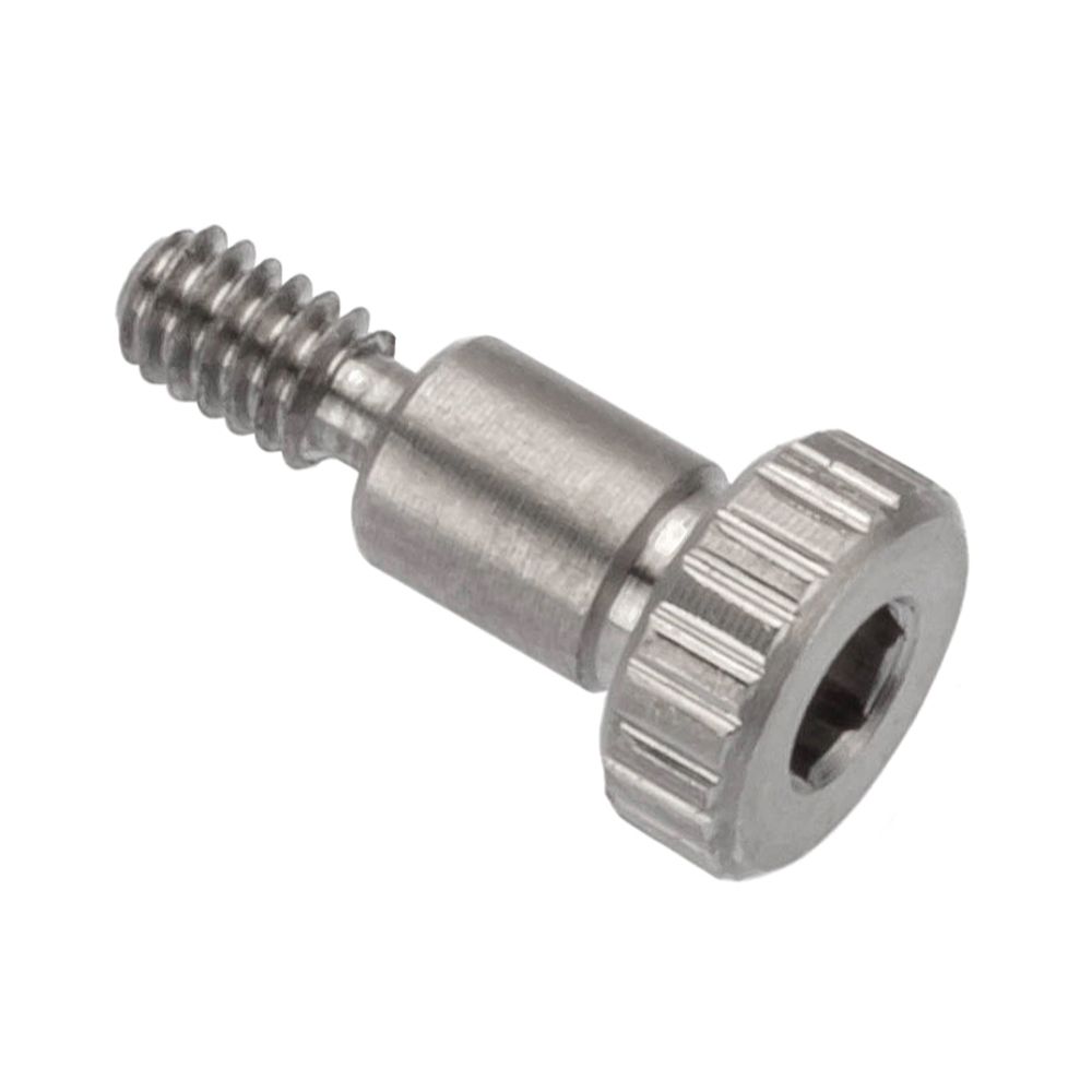 3 M2 X 04 X 3 Asme Tolerance Shoulder Screw Knurled Hex Socket 18 8 Ss Usa Ampg Shoulder 