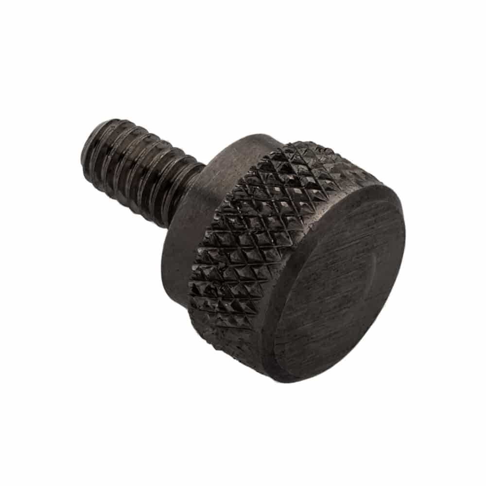 X Knurl High Head Shoulder Thumb Screw Steel Black Ox Ampg